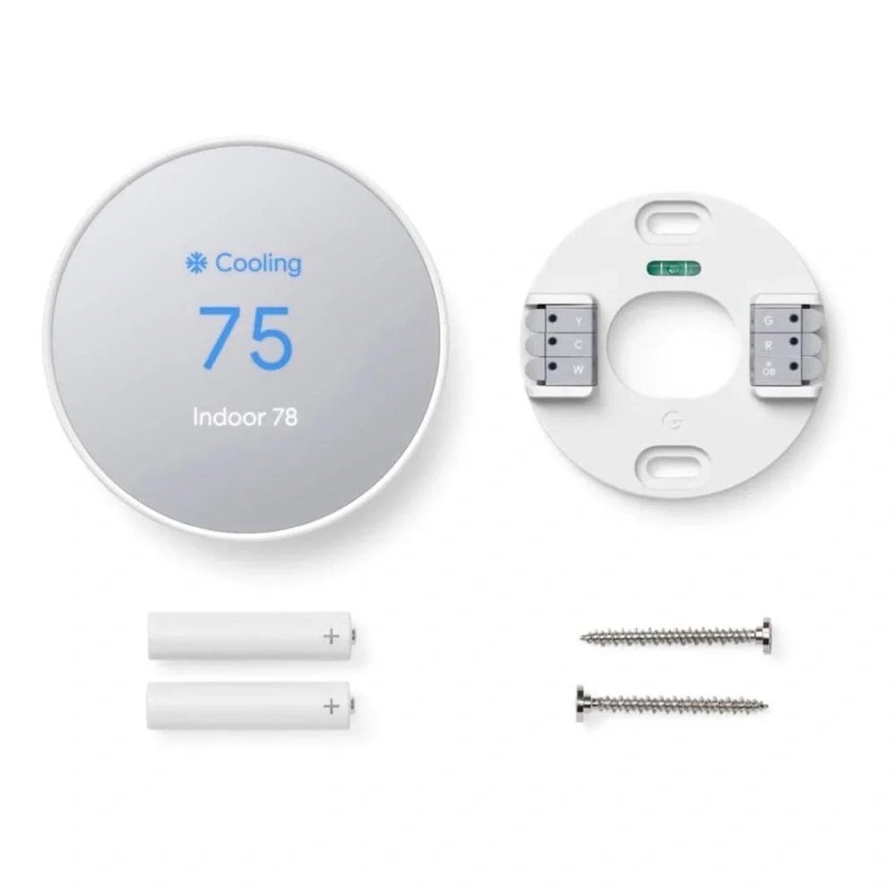 Google Nest Smart Programmable WiFi Thermostat - Snow - NWT